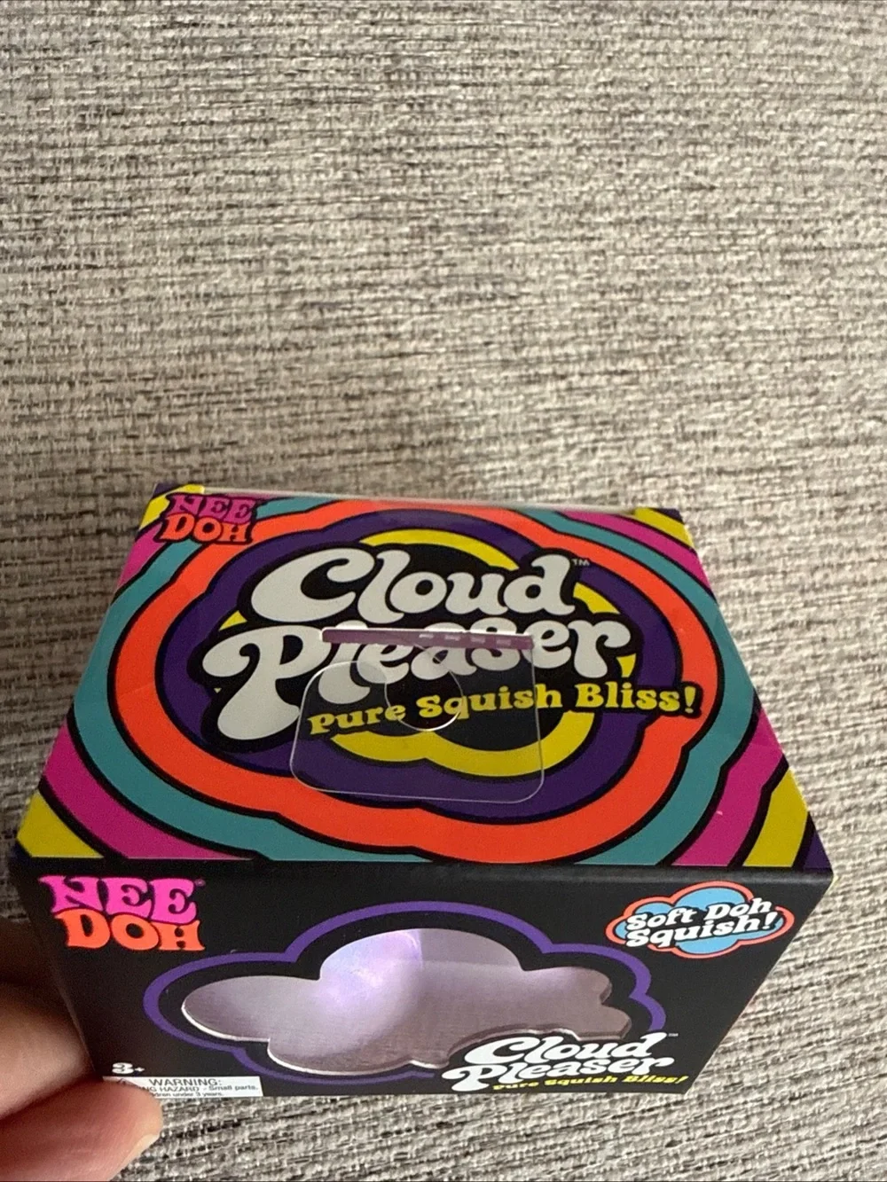 Schylling Nee Doh Cloud Pleaser Soft Doh Squish Tactile Squeeze Toy Purple
